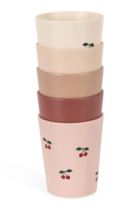 Konges Sløjd kubek dla dzieci 5 PACK CUP 5-pack różowy KS104617.PPY2