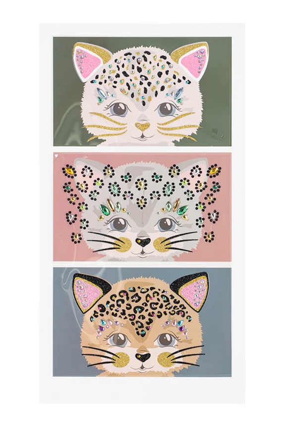 Konges Sløjd naklejki do twarzy KITTY FACE JEWELS KS104916.PPY2 multicolor SS26