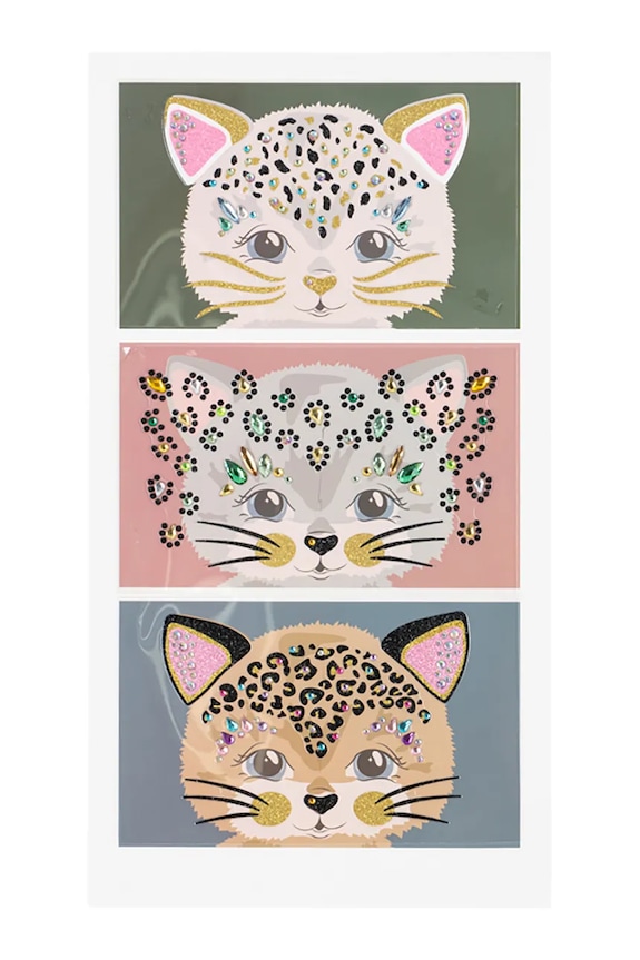 Konges Sløjd naklejki do twarzy KITTY FACE JEWELS KS104916.PPY2 multicolor SS26