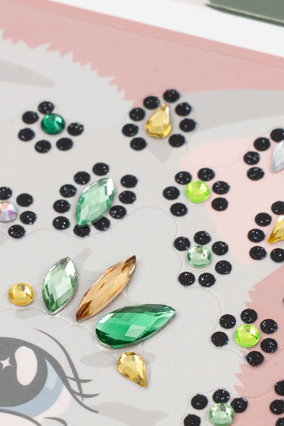 Konges Sløjd naklejki do twarzy KITTY FACE JEWELS multicolor KS104916.PPY2