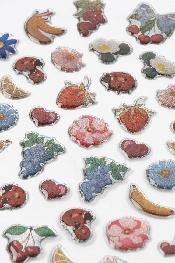 Konges Sløjd naklejki PUFFY STICKERS multicolor KS105043.PPY2
