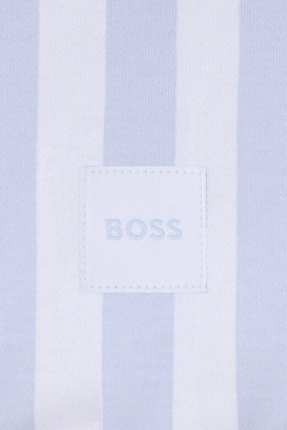 Κοριτσίστικα Βαμβακερή βρεφική κουβέρτα BOSS J53093 μπλε