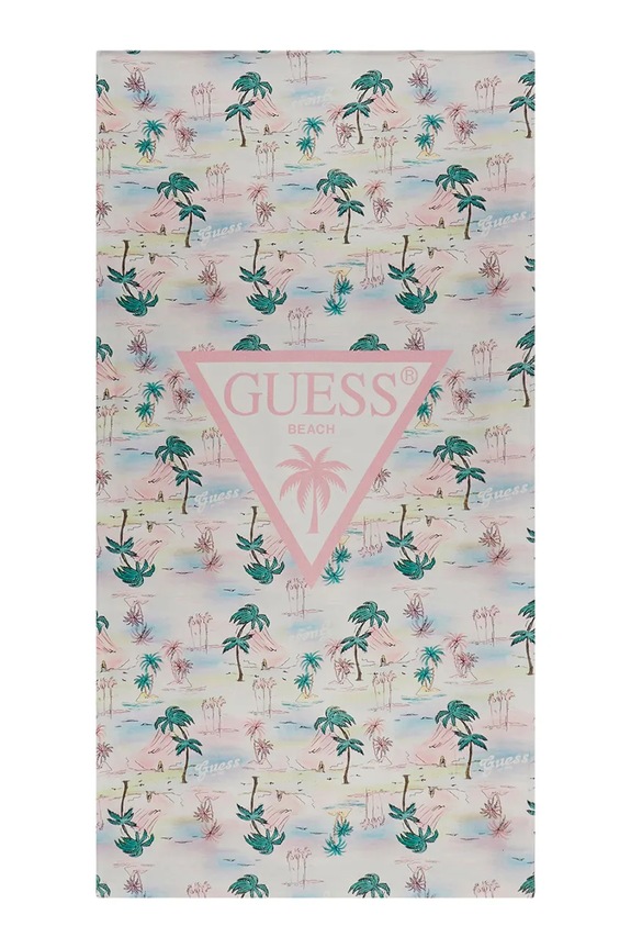 Guess brisača za na plažo bombažna modra H6GZ01.KCCK1.PPY2.M