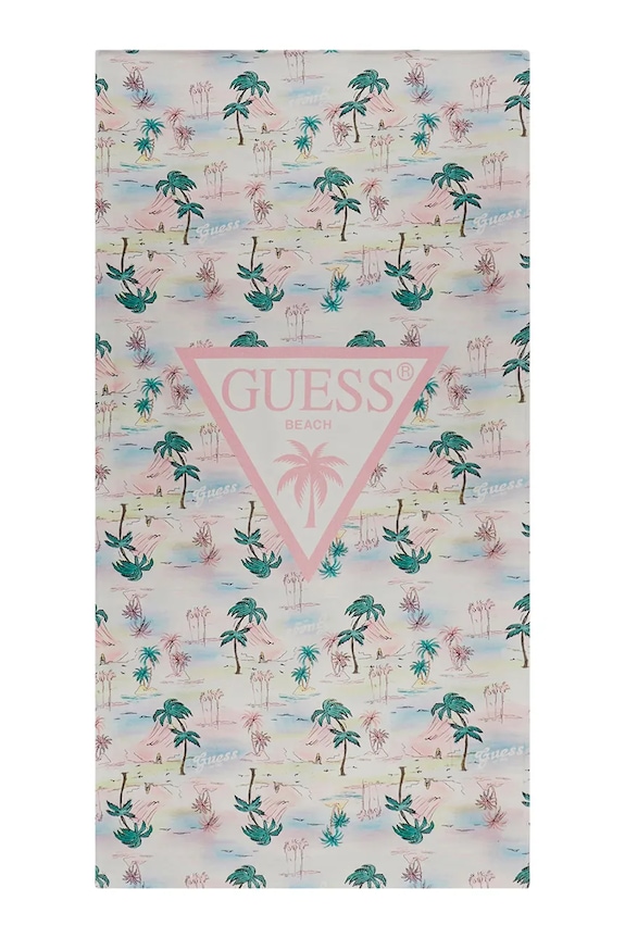 Guess brisača za na plažo bombažna modra H6GZ01.KCCK1.PPY2.M