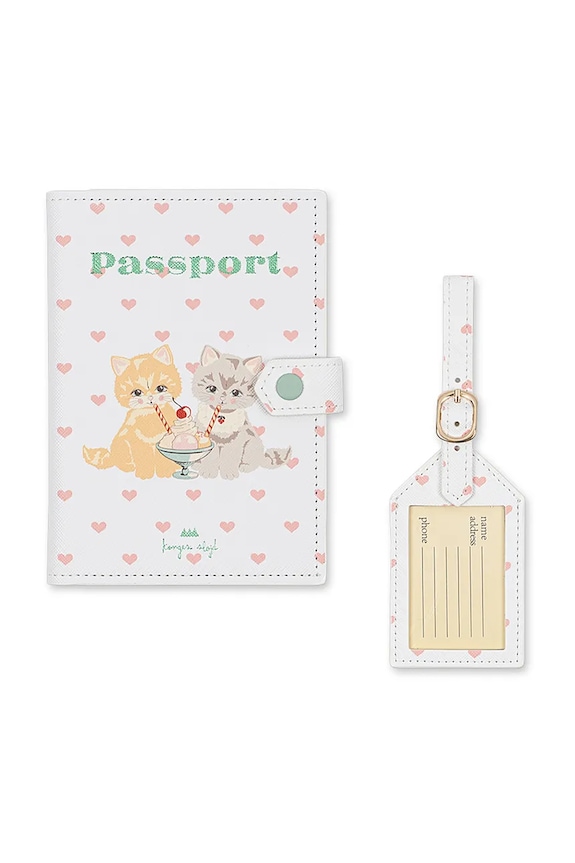 Konges Sløjd etui na paszport dziecięce VOYAGE TRAVEL SET multicolor KS103027.PPY2
