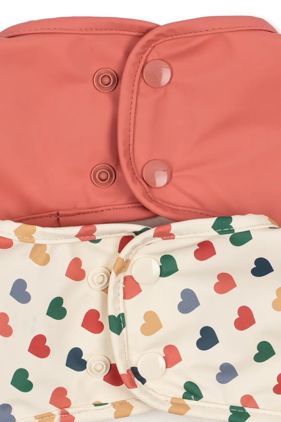 Konges Sløjd detský podbradník 2 PACK DINNER BIB WITH SLEEVES KS105654.PPY2 viacfarebná SS26