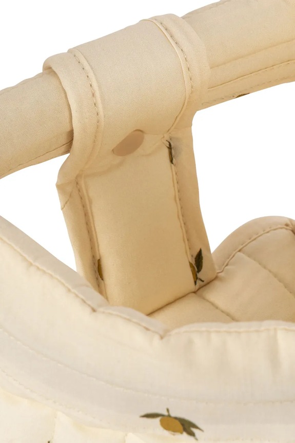 Konges Sløjd pamučna košara za bicikl za lutke DOLL BIKE SEAT bež KS105330.PPY2