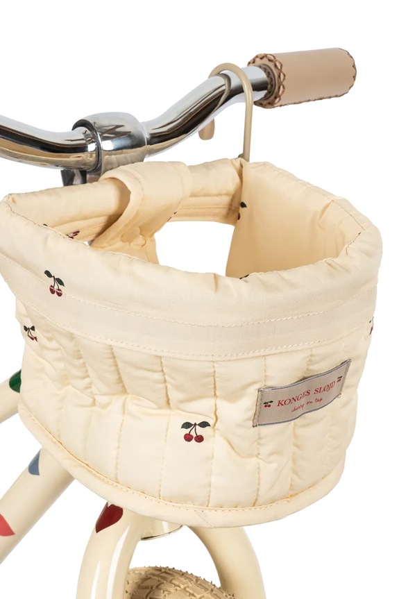 Konges Sløjd coș de bicicletă pentru păpuși, pentru copii, din bumbac DOLL BIKE SEAT KS105330.PPY2 roz SS26