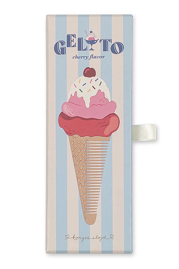Chłopiec Konges Sløjd zestaw do pielęgnacji dziecięcy ICE CREAM COMB KS105421.PPY2 różowy