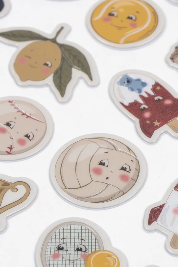 Băieți Konges Sløjd autocolante pentru copii PUFFY STICKERS KS105528.PPY2 multicolor