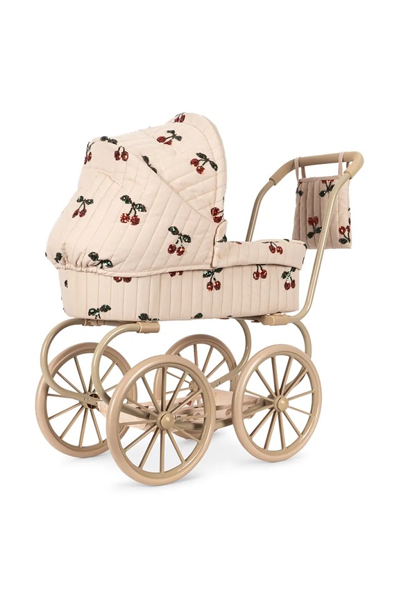 Chłopiec Konges Sløjd wózek dla lalek dziecięcy MINNIE TULLE DOLL PRAM KS105663.PPY2 beżowy