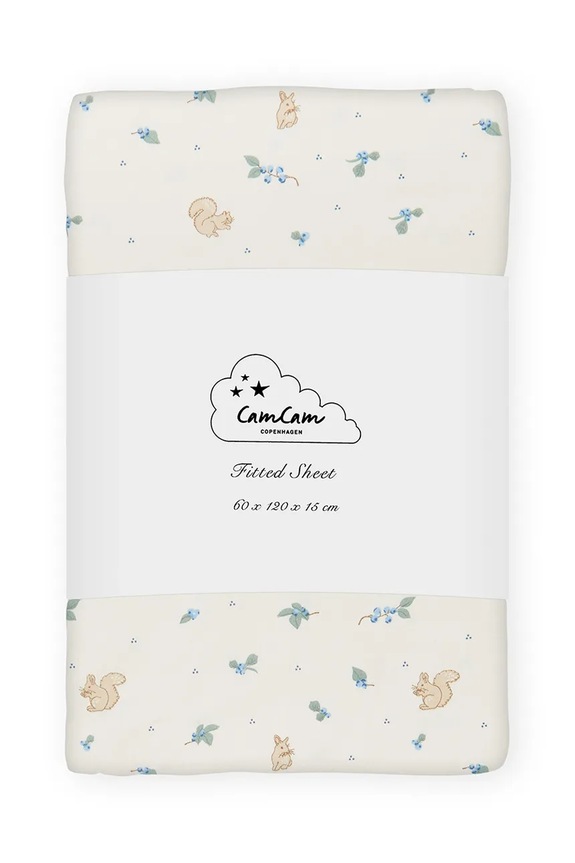 Cam Cam Copenhagen pentru copii, din bumbac Blueberries bej 318.P99