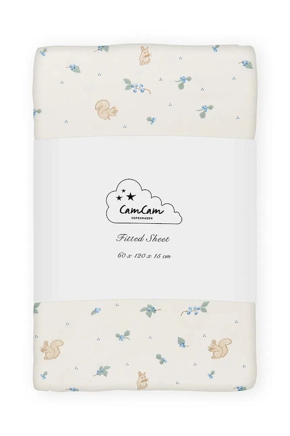 Cam Cam Copenhagen pentru copii, din bumbac Blueberries bej 318.P99