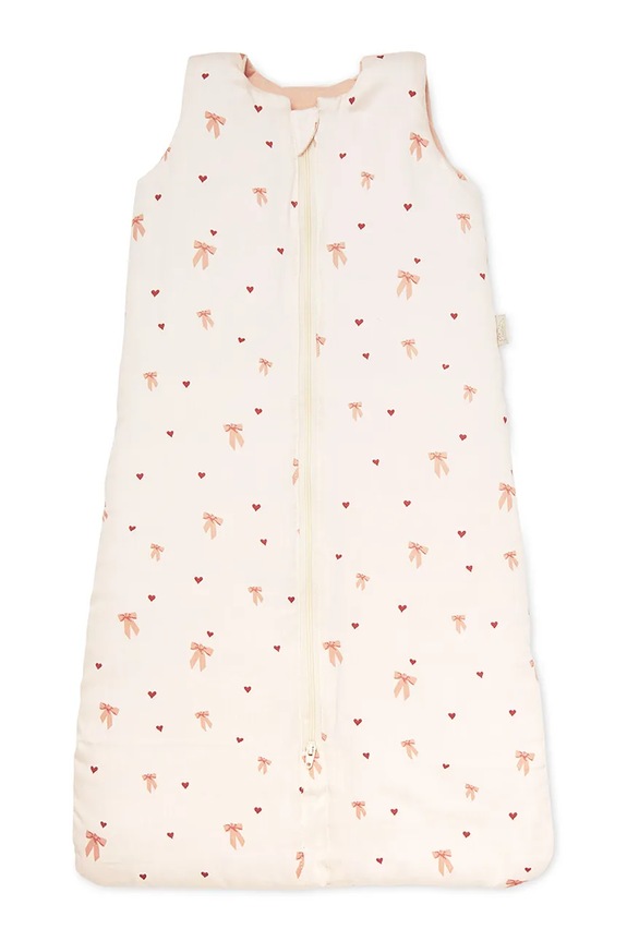 Cam Cam Copenhagen sac de dormit pentru bebeluși din bumbac Bows bej 754B.P93
