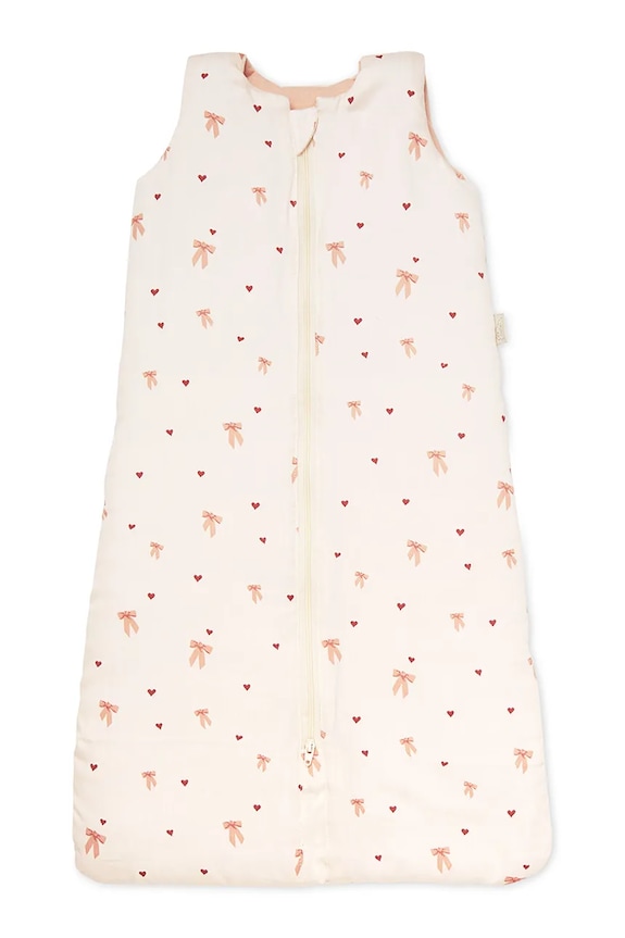 Cam Cam Copenhagen sac de dormit pentru bebeluși din bumbac Bows bej 754B.P93