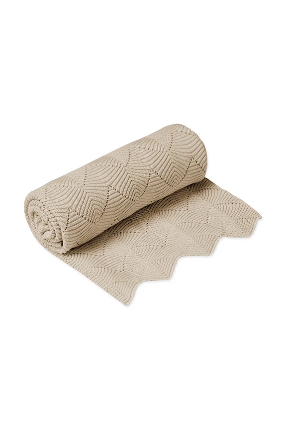 Cam Cam Copenhagen pătură pentru bebeluși din bumbac Almond bej 614.95