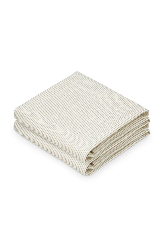 Cam Cam Copenhagen scutec pentru copii, din bumbac Classic Stripes Camel pachet de 2 bej 507.P88