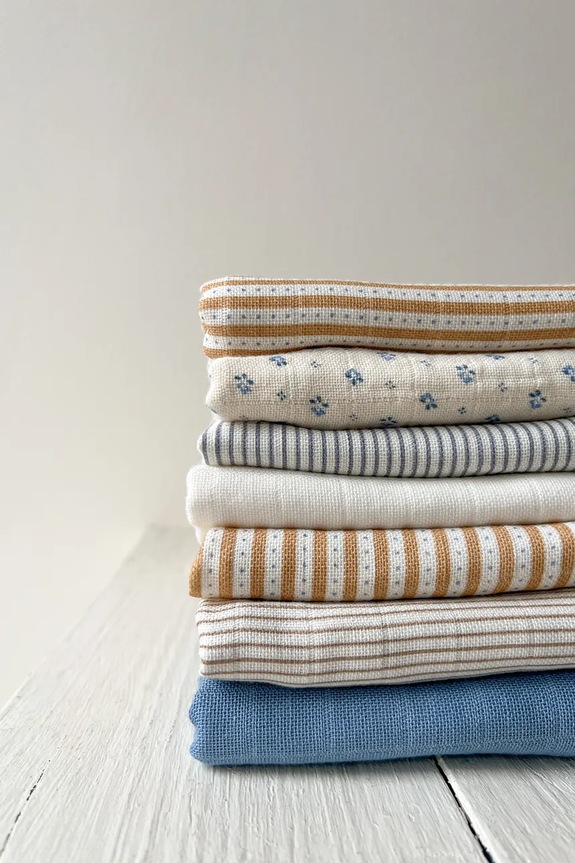Băieți Cam Cam Copenhagen scutec pentru copii, din bumbac Classic Stripes Camel pachet de 3 503.P88 bej