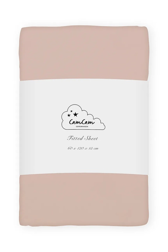 Cam Cam Copenhagen prześcieradło dziecięce bawełniane Dusty Rose różowy 321.22