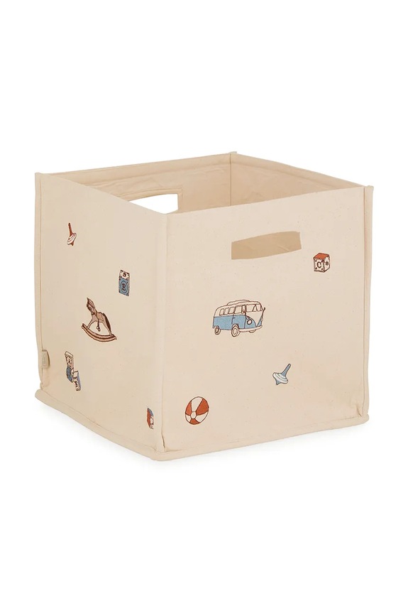 Cam Cam Copenhagen container de depozitare pentru copii, din bumbac Vintage Toys bej 1663.P101