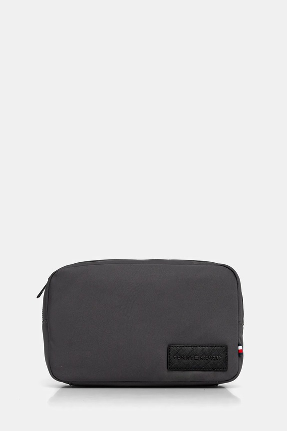 Kozmetična torbica Tommy Hilfiger Prijazno od planeta siva AM0AM13951