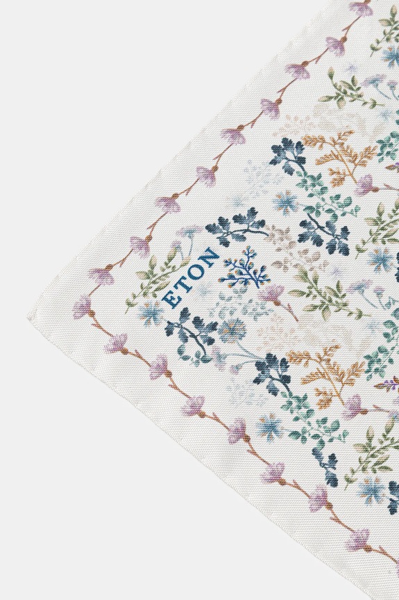 Hedvábný kapesníček Eton 100014211 bílá SS26