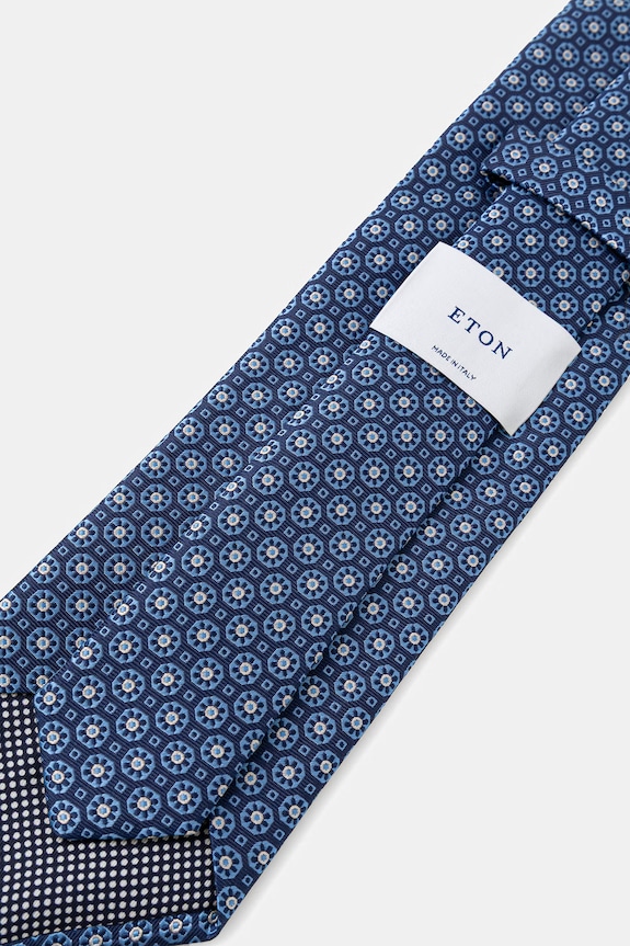 Svilena kravata Eton 100014616 mornarsko modra SS26
