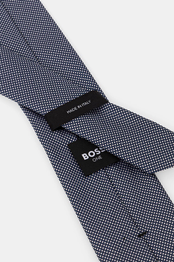 BOSS cravată din mătase H-TIE CM 7.5 ONE 50556048 bleumarin SS26