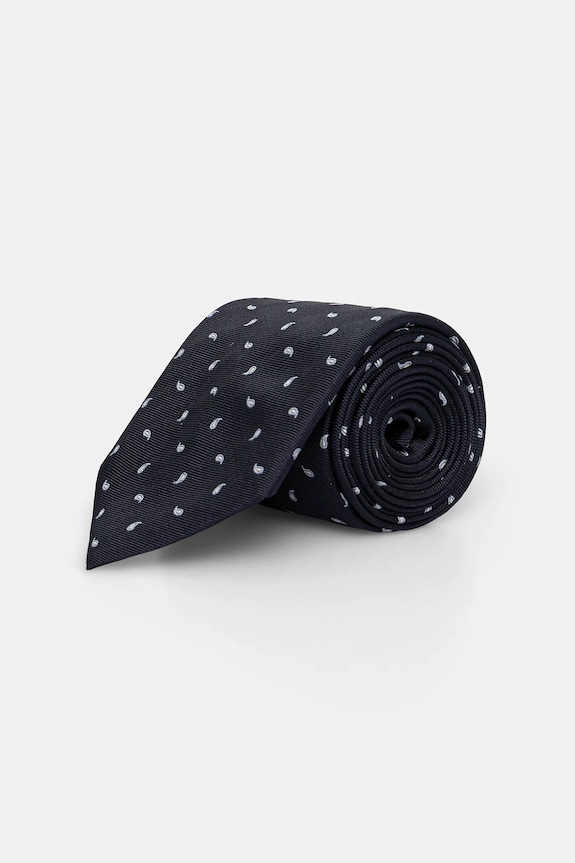BOSS cravată din mătase H-TIE CM 7.5 ONE bleumarin 50556050