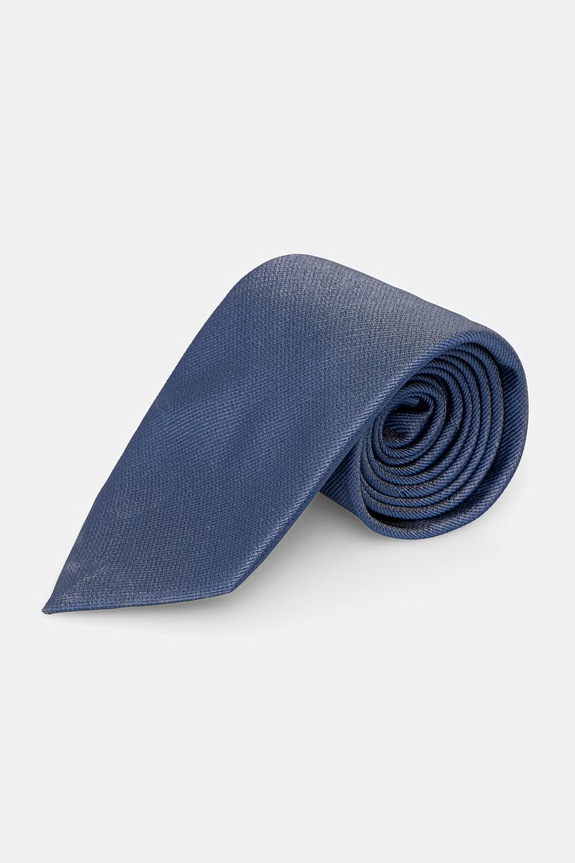 BOSS kravata pánska hodvábna H-TIE CM 7.5 ONE modrá 50556054