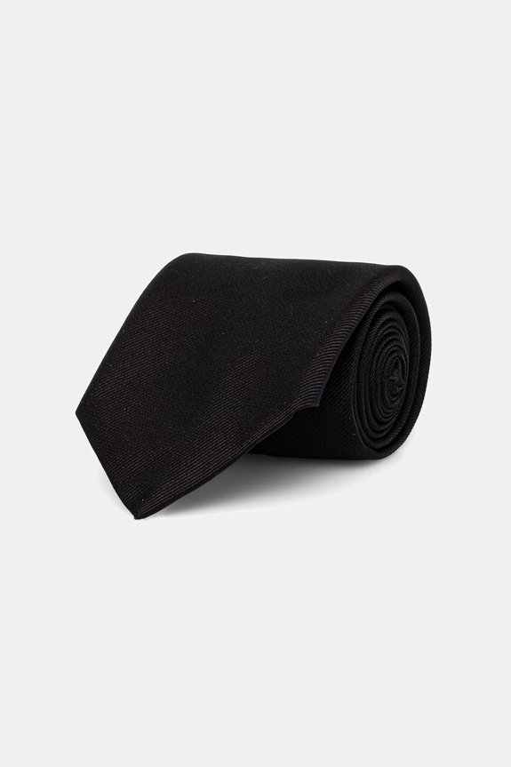 BOSS kravata pánska hodvábna H-TIE CM 7.5 ONE čierna 50556054