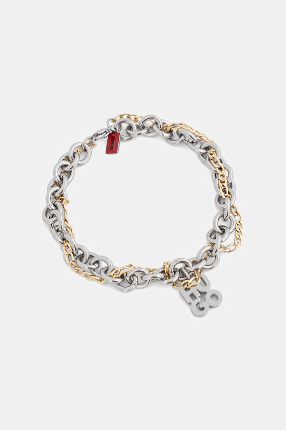 Náramok HUGO E-MULTICHAIN-BRA ostatné strieborná 50555819