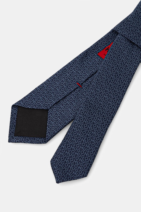 Шовковий галстук HUGO Tie cm 6 50545801 блакитний SS26