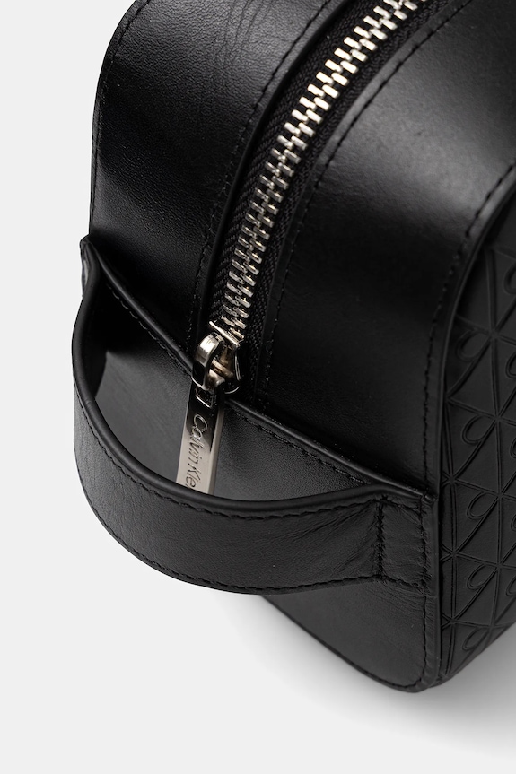 Doplnky Kožená kozmetická taška Calvin Klein LV04D1146G čierna