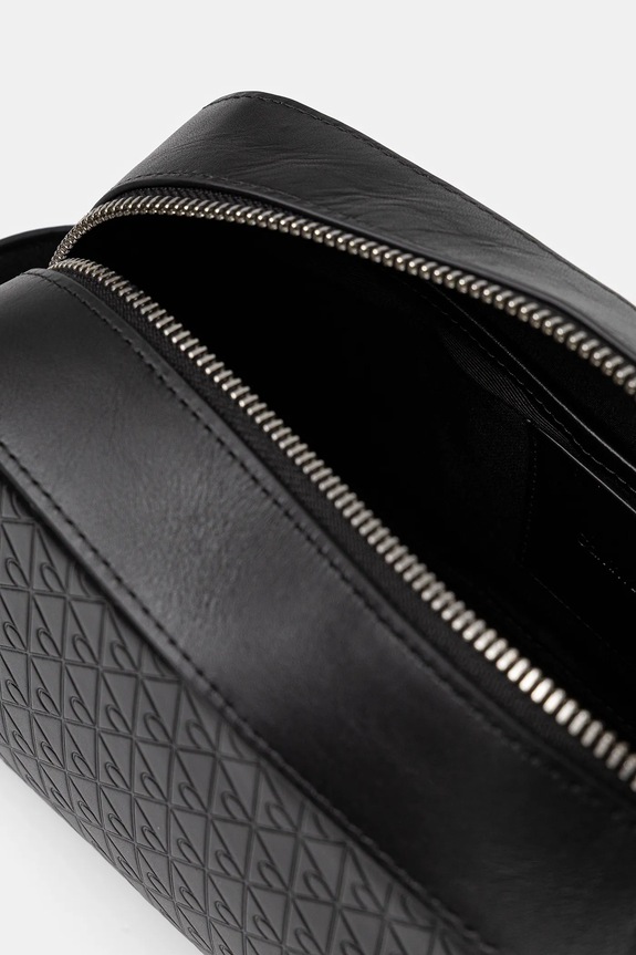 Kožená kozmetická taška Calvin Klein čierna LV04D1146G