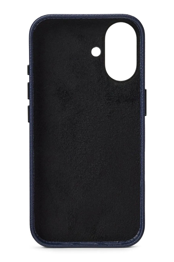 Polo Ralph Lauren custodia in pelle cellurale iPhone 16 405P17560 blu navy SS26