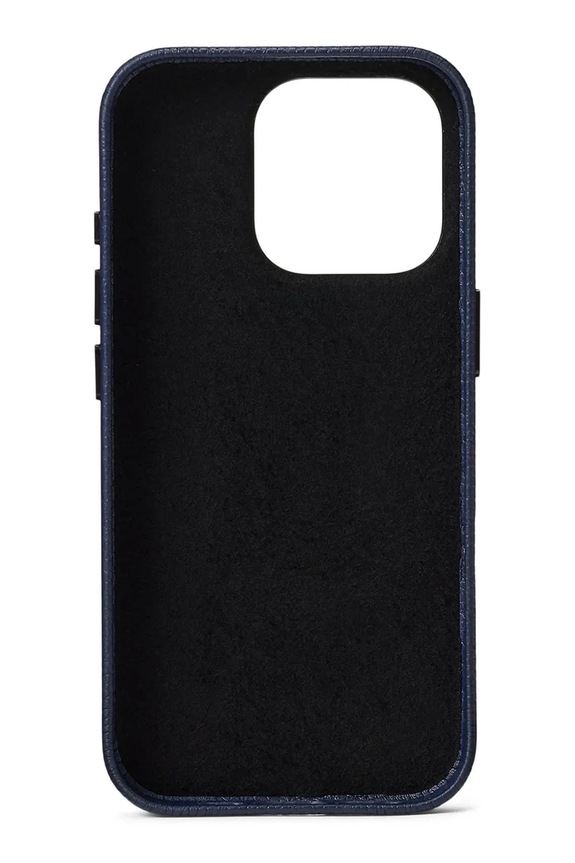 Usnjen etui za telefon Polo Ralph Lauren iPhone 16 Pro 405P17561 mornarsko modra SS26