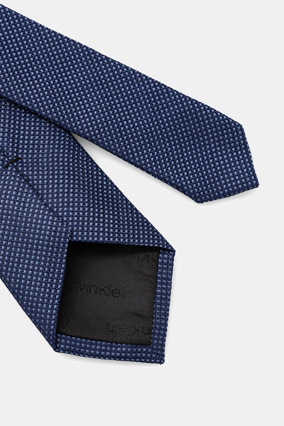 Calvin Klein cravată pentru bărbați, cu mătase CK2311E006 bleumarin SS26