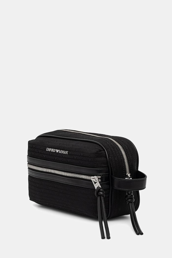 Kozmetična torbica Emporio Armani EM005401.AF14637 črna SS26