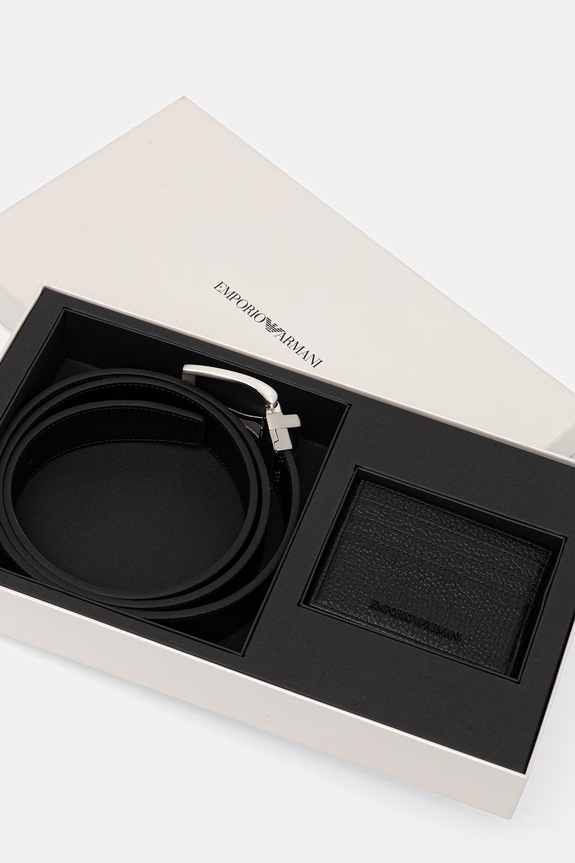 Etui za kartice i kožni remen Emporio Armani EM002772.AF13396