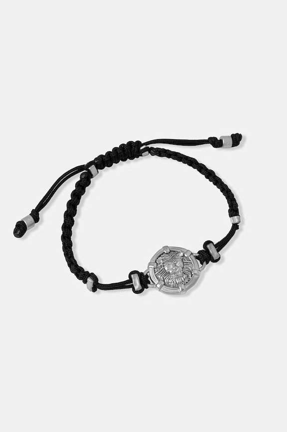 Guess brățară bărbați din oțel inoxidabil LION LEGACY negru JUMB06.062JW