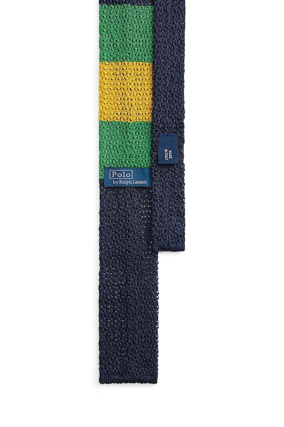 Polo Ralph Lauren krawat męski jedwabny 712B13441 granatowy SS26