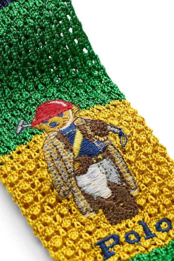 Akcesoria Polo Ralph Lauren krawat męski jedwabny 712B13441 granatowy