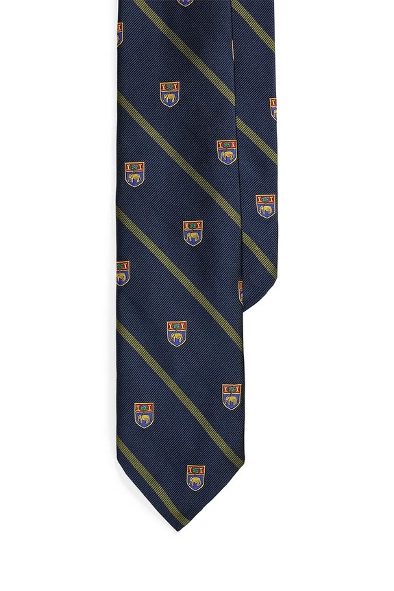 Polo Ralph Lauren cravatta da uomo in seta blu navy 712B13459