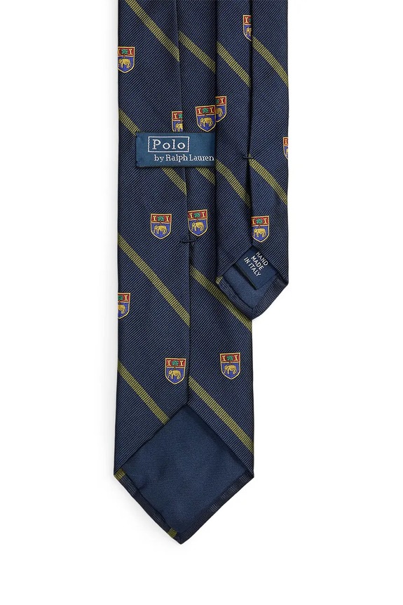 Polo Ralph Lauren cravatta da uomo in seta 712B13459 blu navy SS26