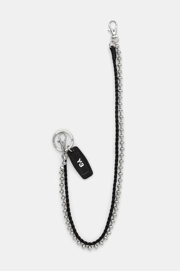 Y-3 KEY CHAIN privjesak kožni za muškarce crna KF6454