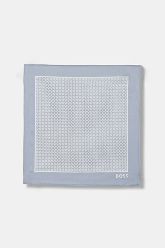 BOSS poszetka POCKET SQ niebieski 50560527