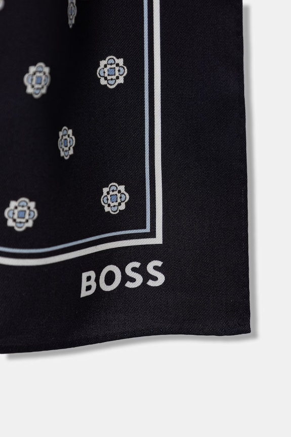 BOSS poszetka POCKET SQ 50560527 granatowy SS26