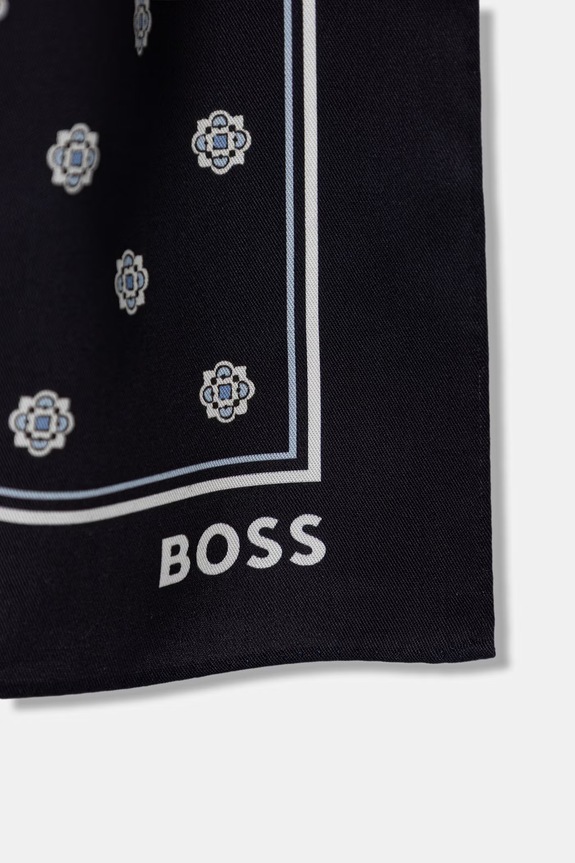 BOSS poszetka POCKET SQ 50560527 granatowy SS26