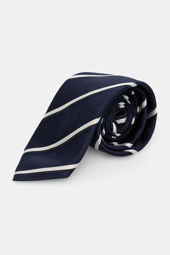 BOSS kravata za muškarce od svile TIE CM 7.5 262 mornarsko plava 50560845
